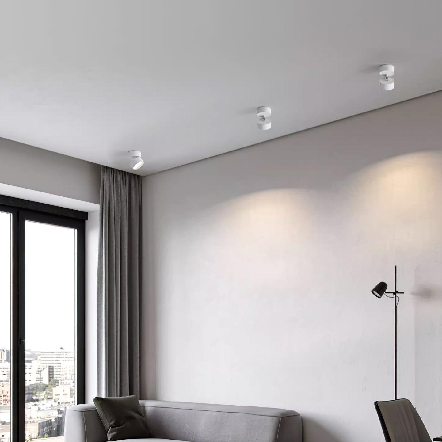 Adjustable LED Ceiling Spotlight | Surface Mount, 3000K Warm White