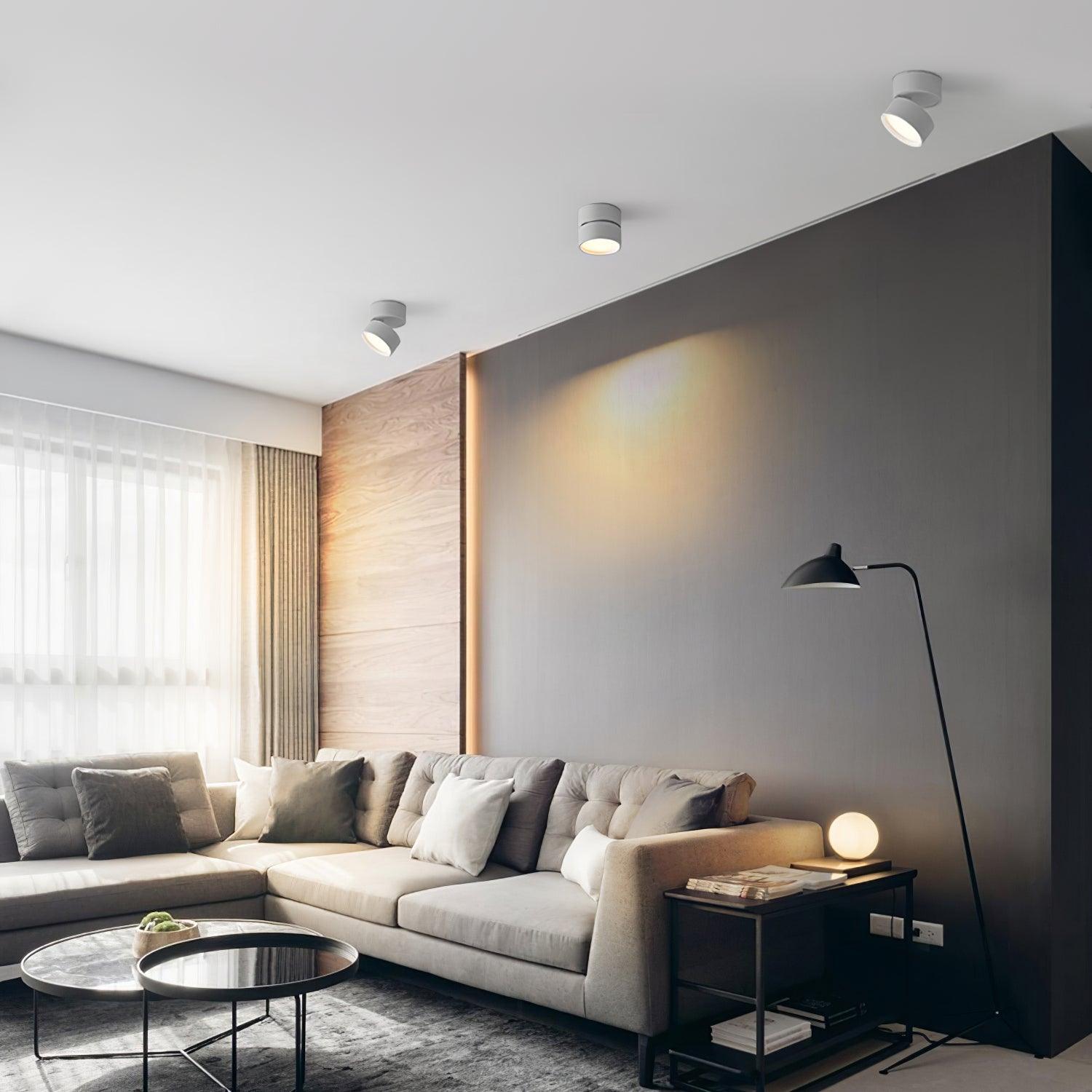 Adjustable LED Ceiling Spotlight | Surface Mount, 3000K Warm White