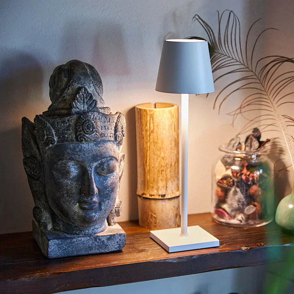 Scandinavian LED Table Lamp | Wireless, Dimmable, IP65 Aluminium