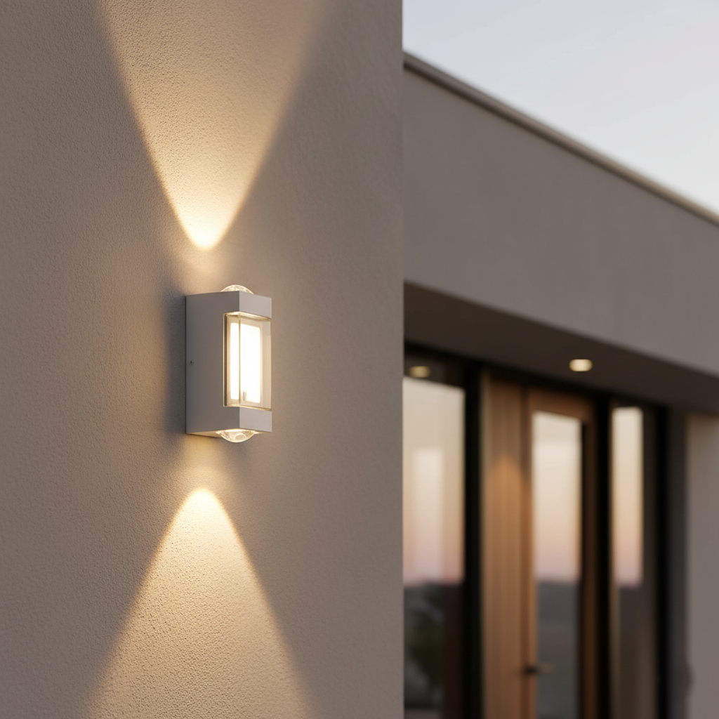 Outdoor Up Down Wall Light | Nordic Minimalist, 3000K Warm White