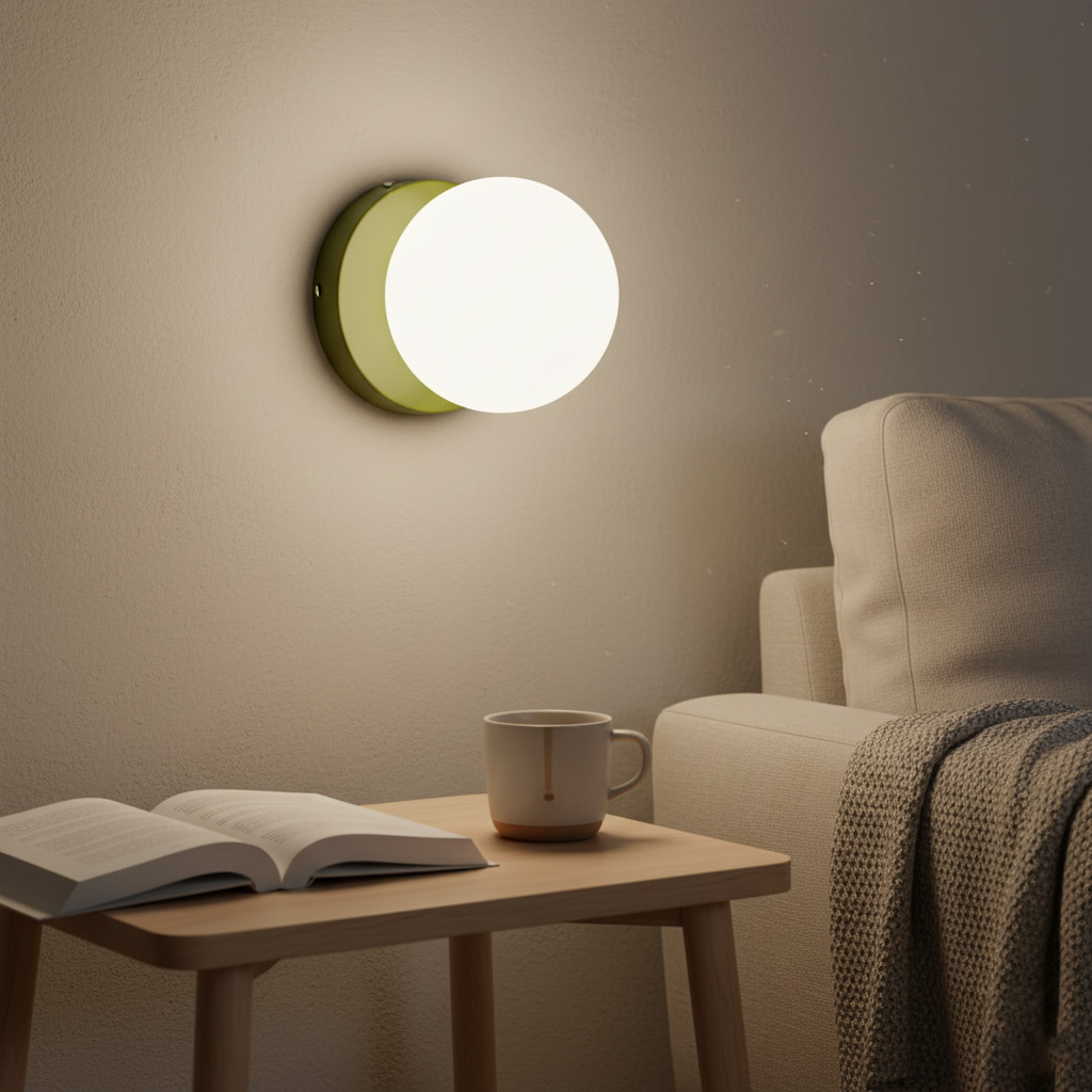 Nordic Round LED Wall Light | Scandinavian Style, G9 Warm Glow