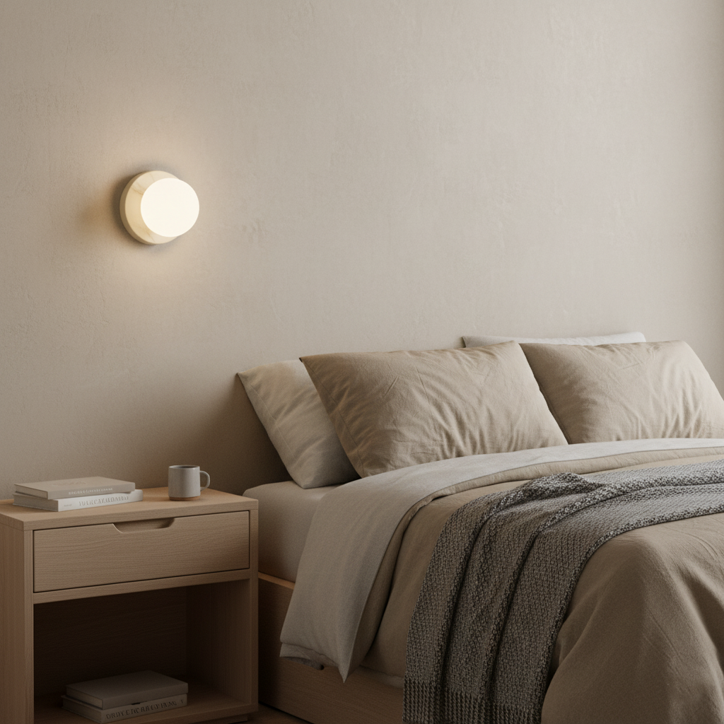 Nordic Round LED Wall Light | Scandinavian Style, G9 Warm Glow