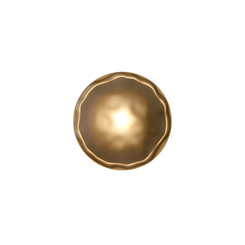 Nordic Round Glass Wall Sconce | Rippled Mouth-Blown Glass