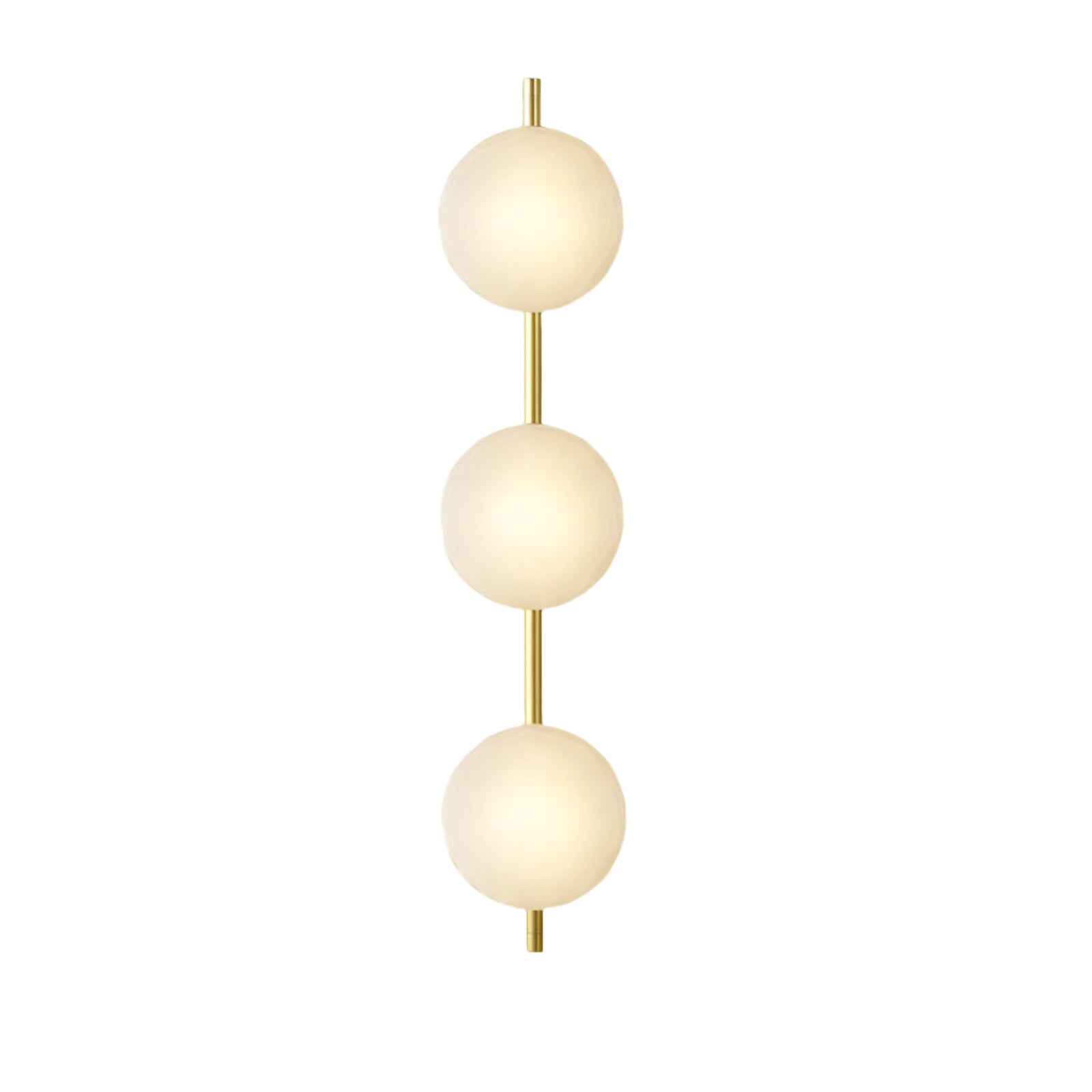 Nordic Round Glass Wall Sconce | Rippled Mouth-Blown Glass