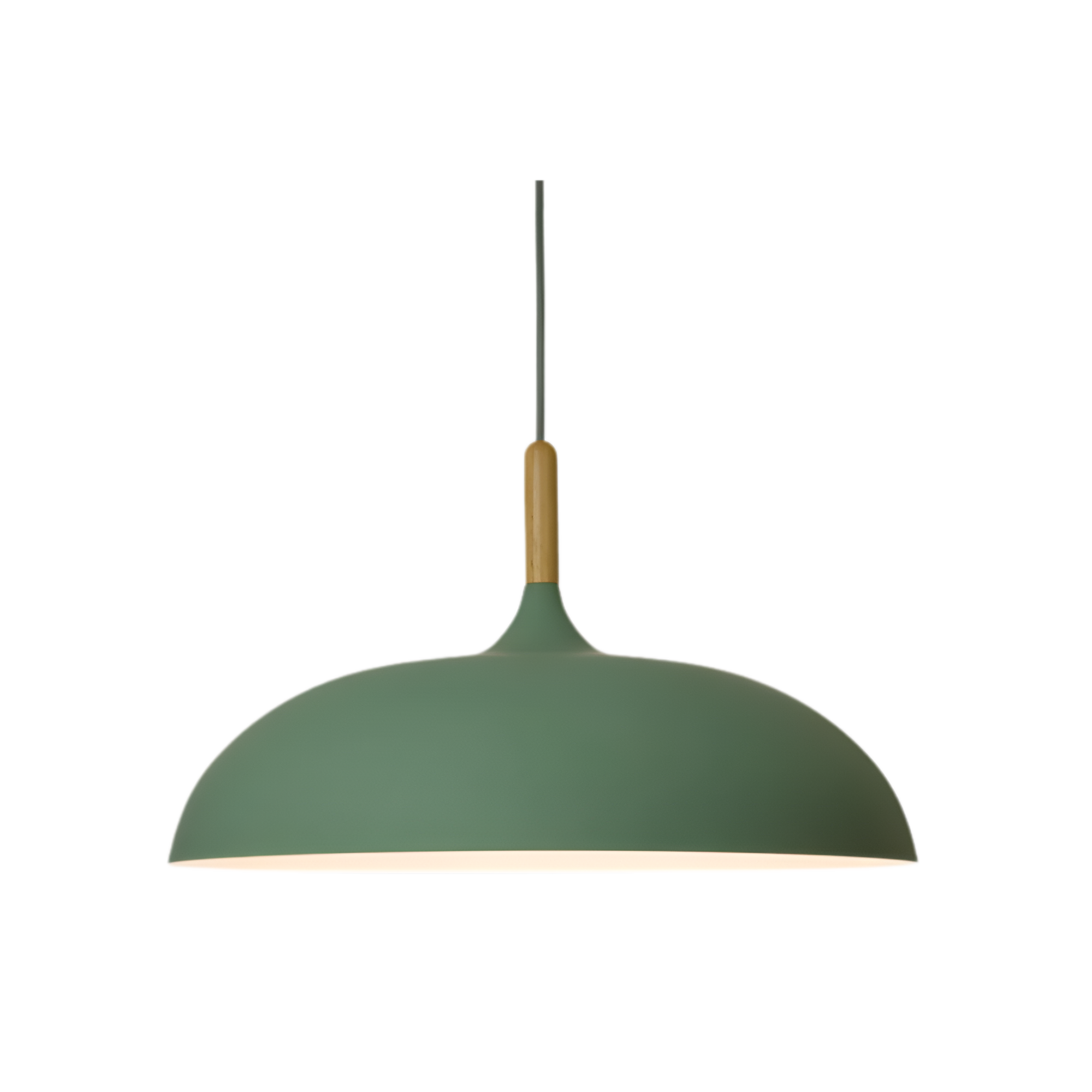 Wood and Iron Pendant Light | Japandi Style, E27, 4 Sizes
