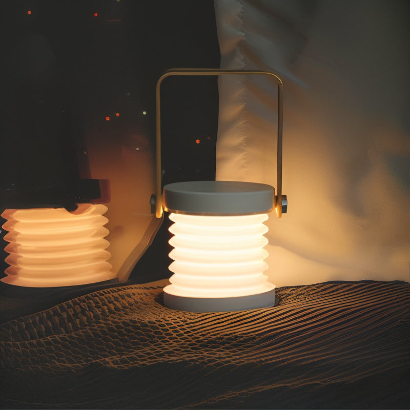 Wireless Dimmable Table Lamp | Wood and Black Metal, Rechargeable