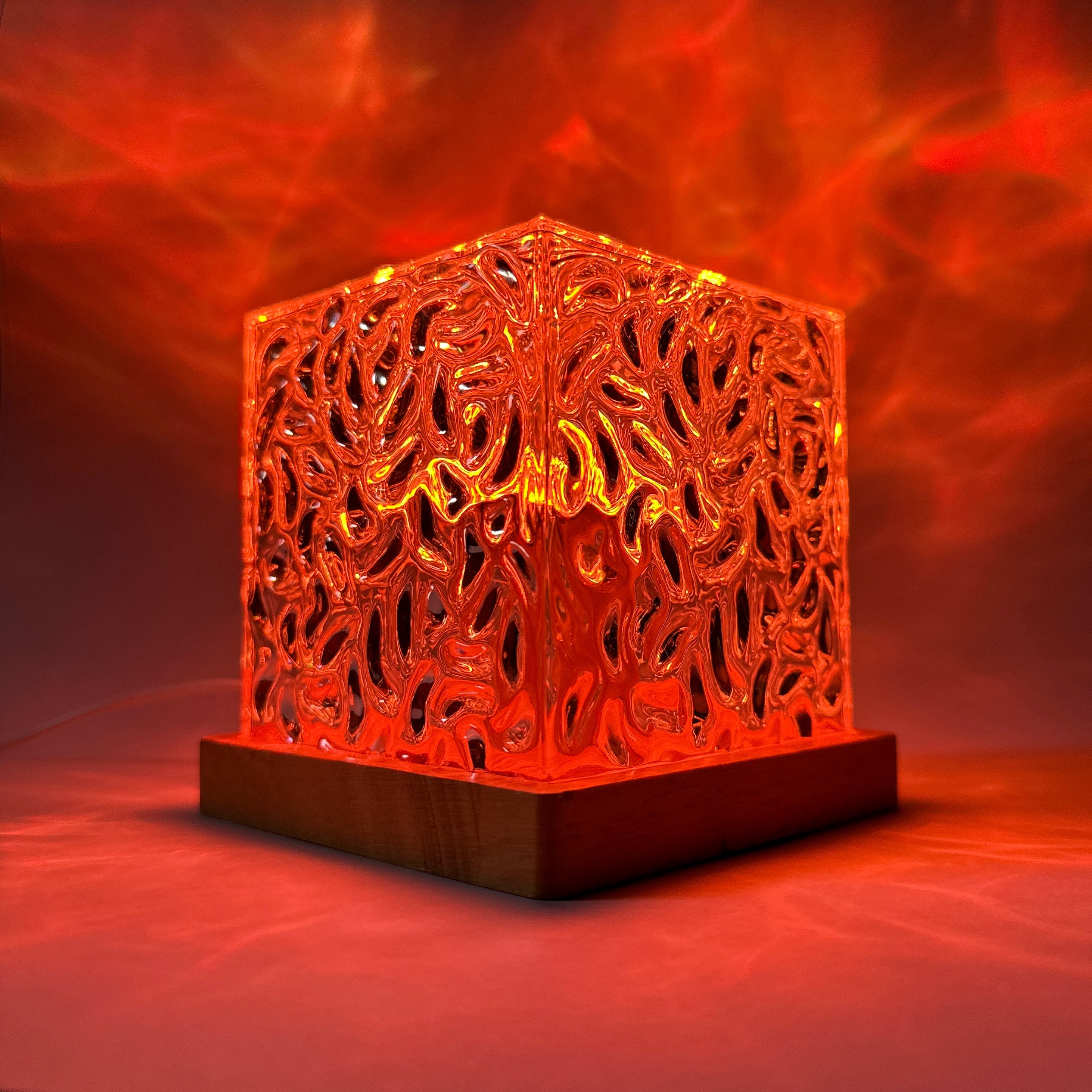 Aurora RGB Mood Lamp | 16-Colour LED, Timber Base