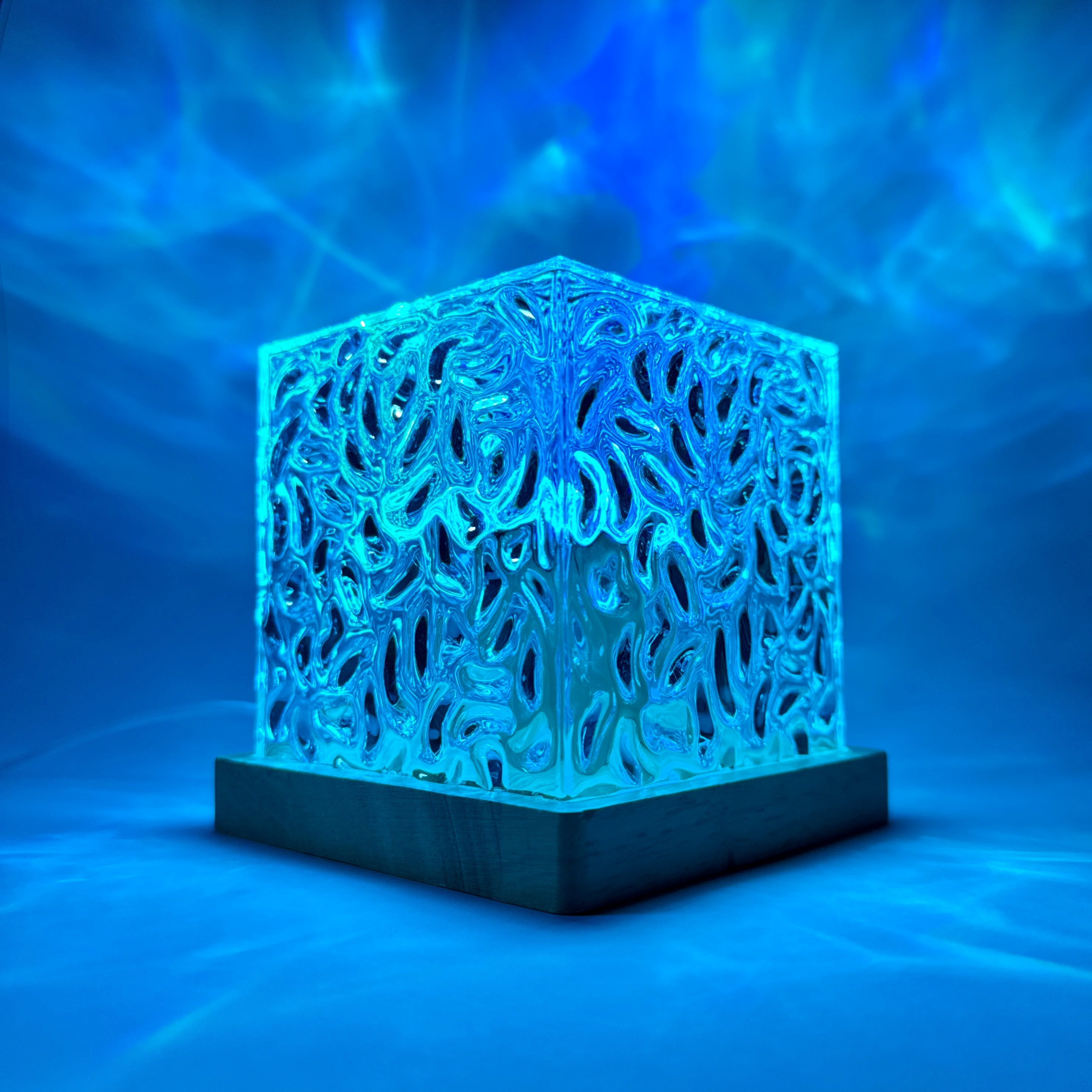 Aurora RGB Mood Lamp | 16-Colour LED, Timber Base