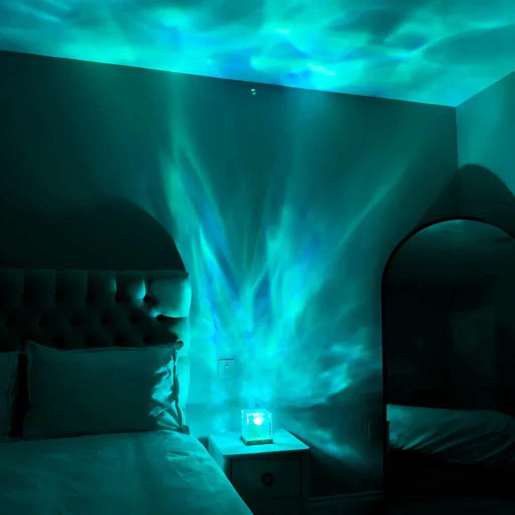 Aurora RGB Mood Lamp | 16-Colour LED, Timber Base