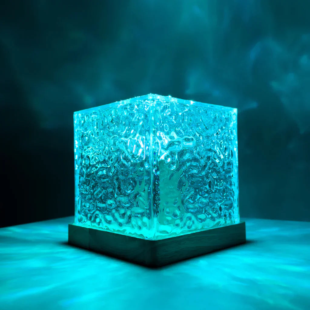Aurora RGB Mood Lamp | 16-Colour LED, Timber Base