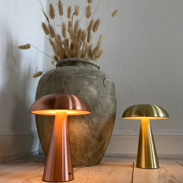 Wireless LED Table Lamp | Dimmable, Touch Control Metal Design