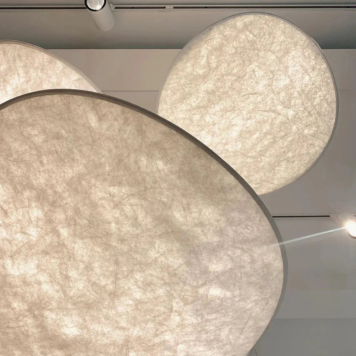 Japandi Silk Pendant Light | Round, Height-Adjustable, E27