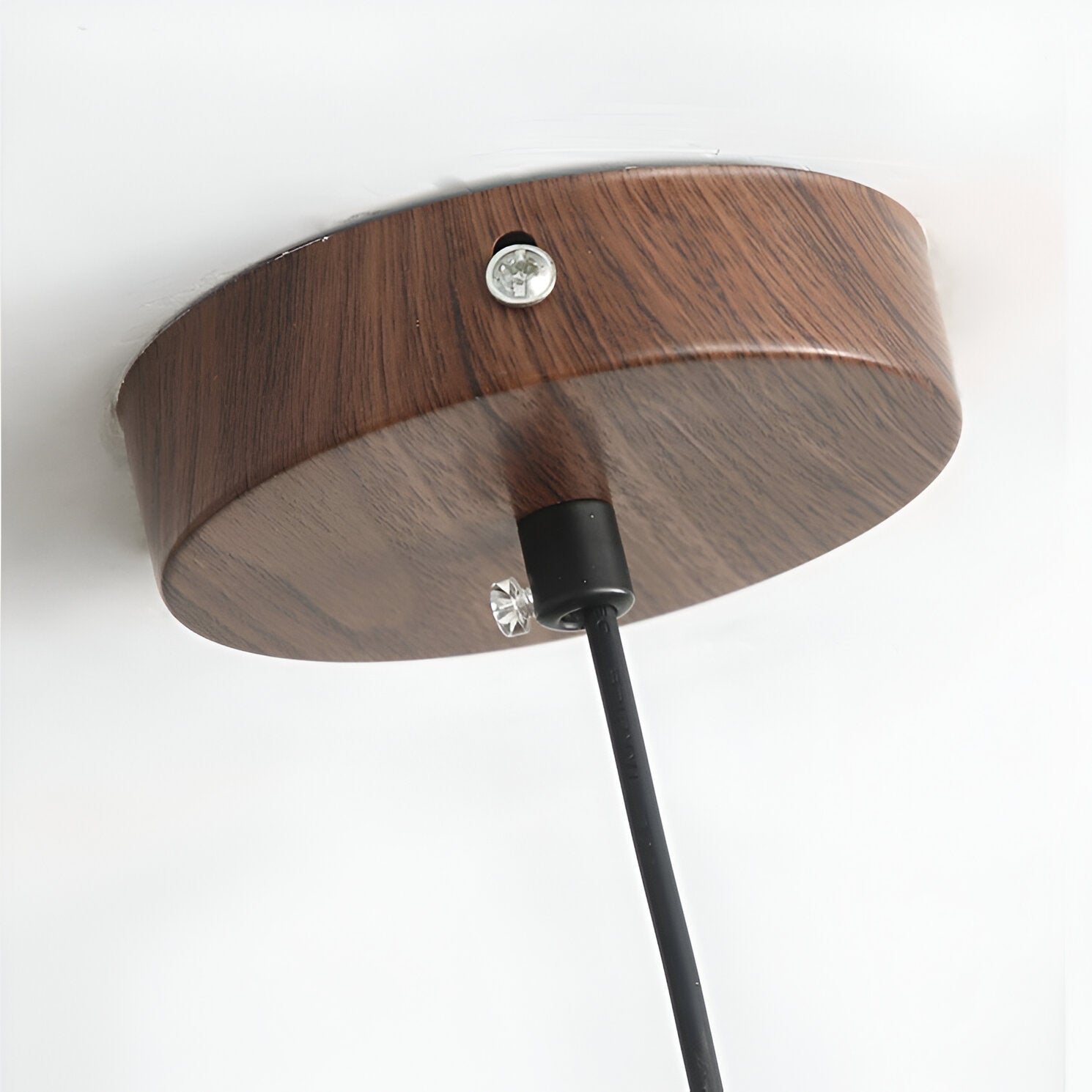 Wabi-Sabi Walnut Pendant Light | Japandi Style, E27 Warm White