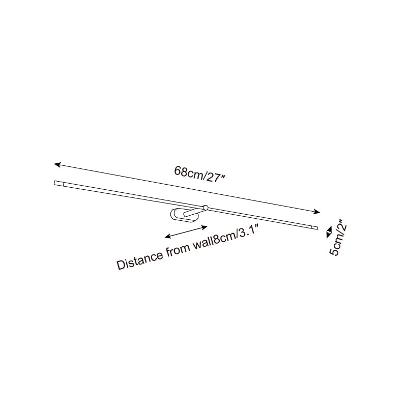 Wireless Linear LED Wall Light | Dimmable, USB Rechargeable