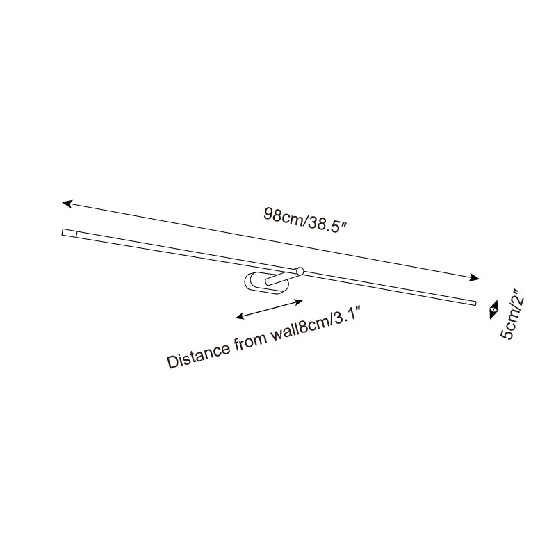 Wireless Linear LED Wall Light | Dimmable, USB Rechargeable