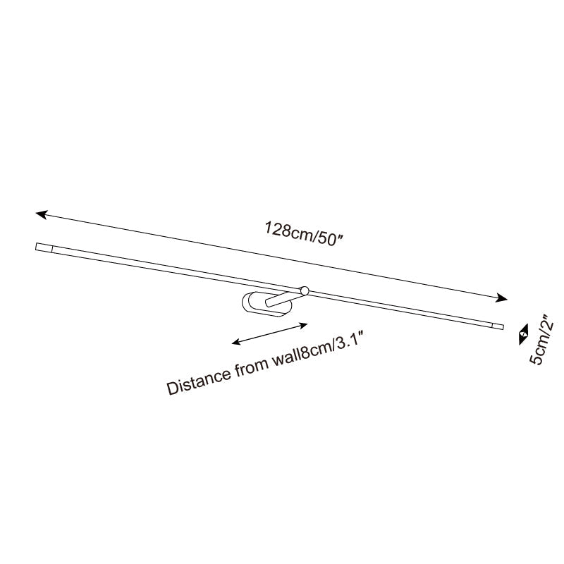 Wireless Linear LED Wall Light | Dimmable, USB Rechargeable