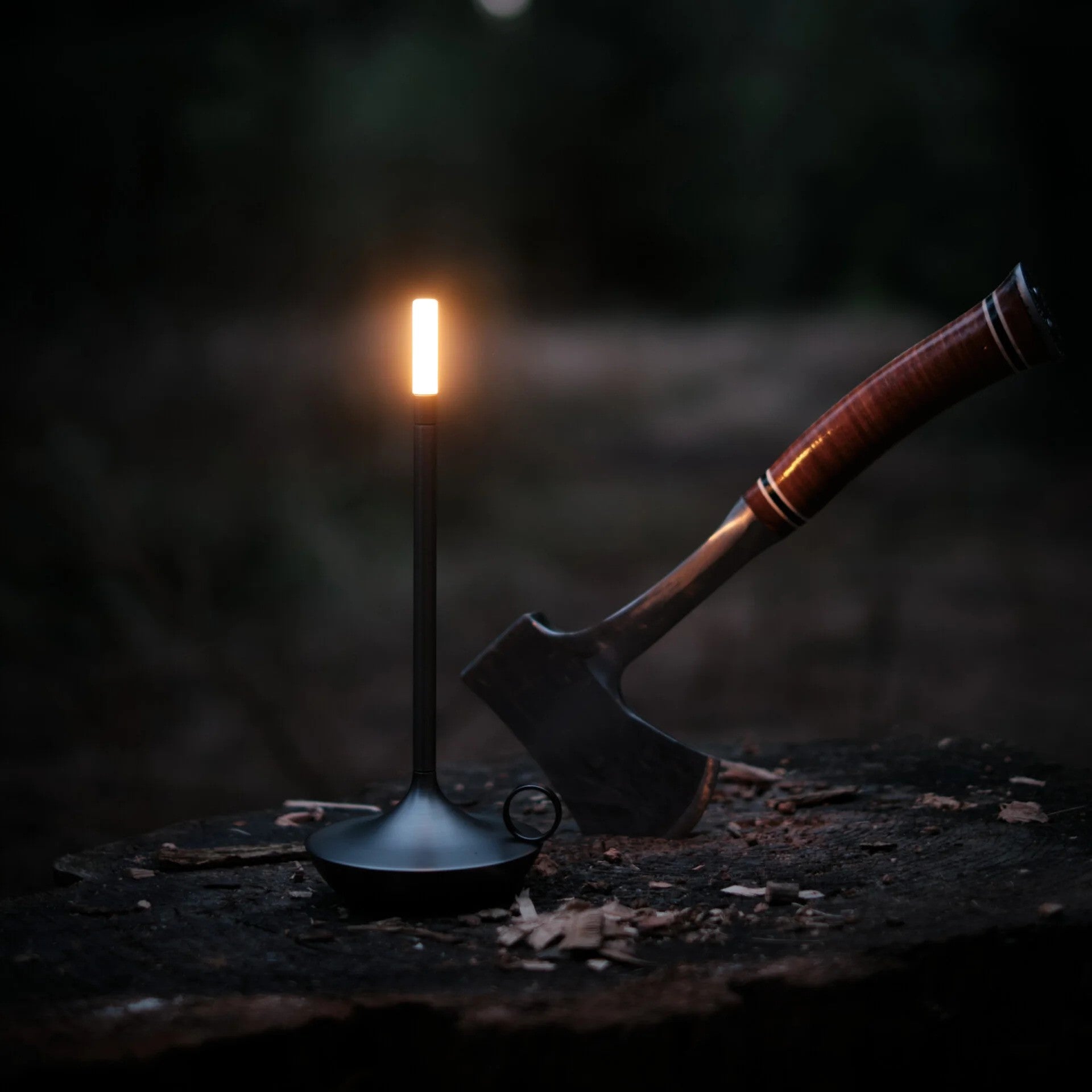 Scandinavian LED Table Lamp | Wireless, Dimmable Brushed Aluminium