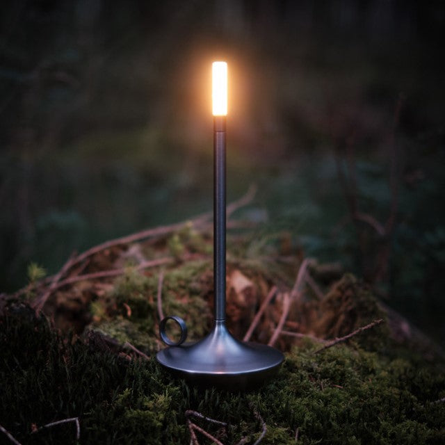 Scandinavian LED Table Lamp | Wireless, Dimmable Brushed Aluminium