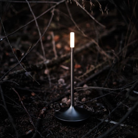 Scandinavian LED Table Lamp | Wireless, Dimmable Brushed Aluminium