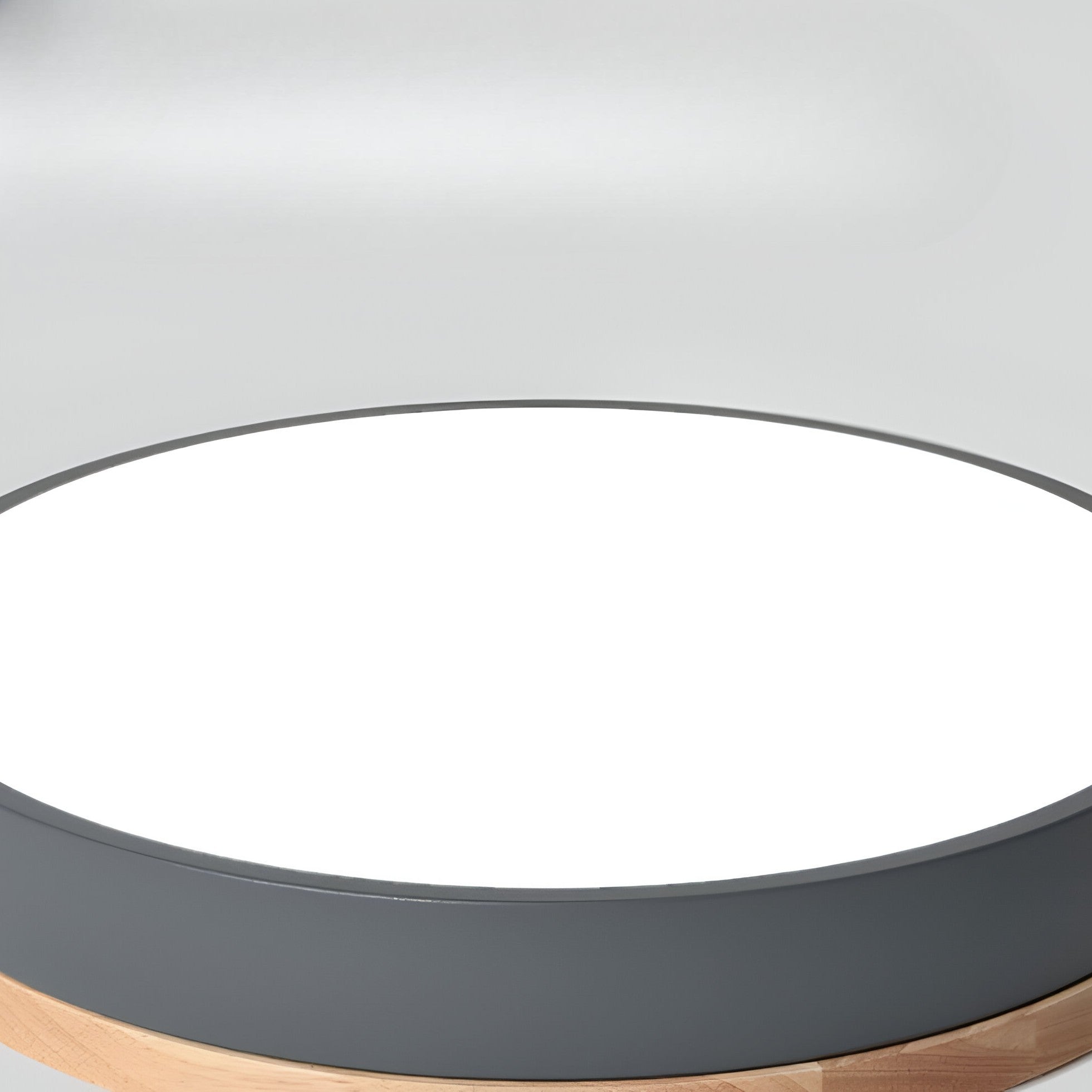 Round Flush Ceiling Light | Nordic Minimalist, Acrylic and Wood