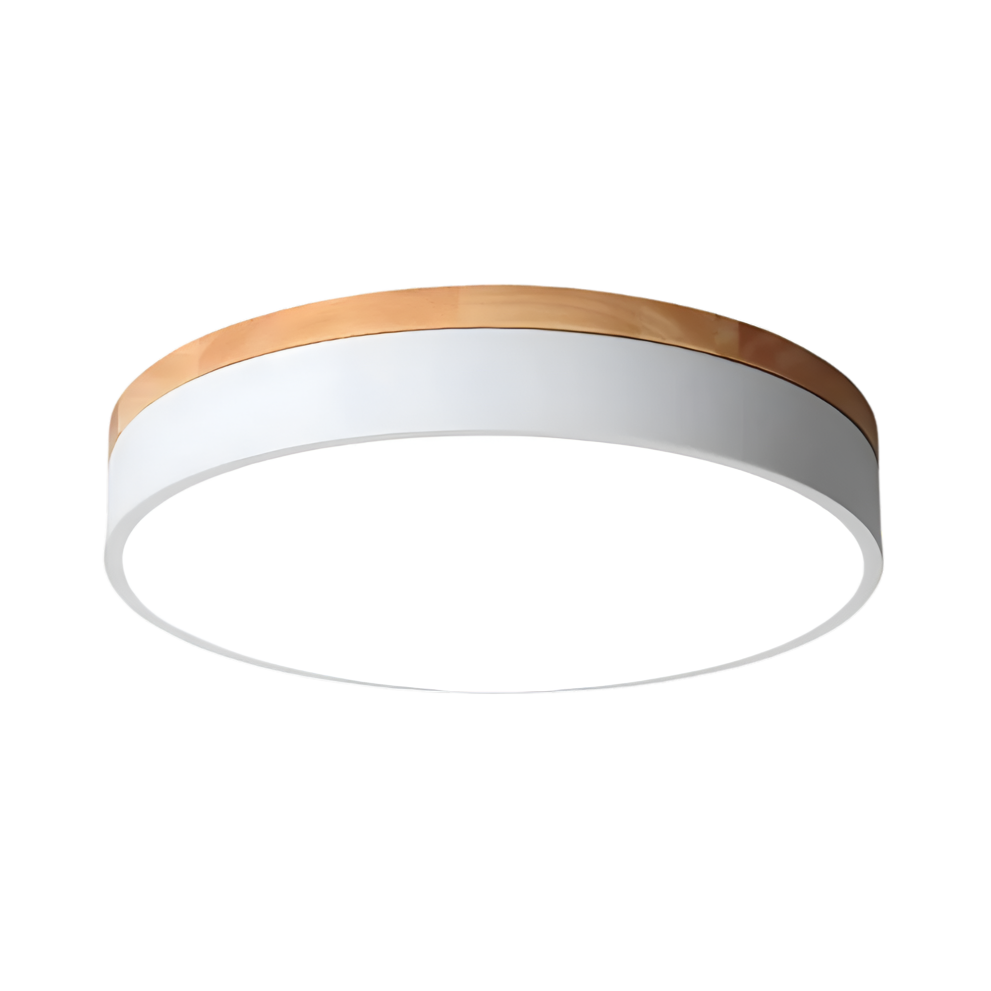Round Flush Ceiling Light | Nordic Minimalist, Acrylic and Wood