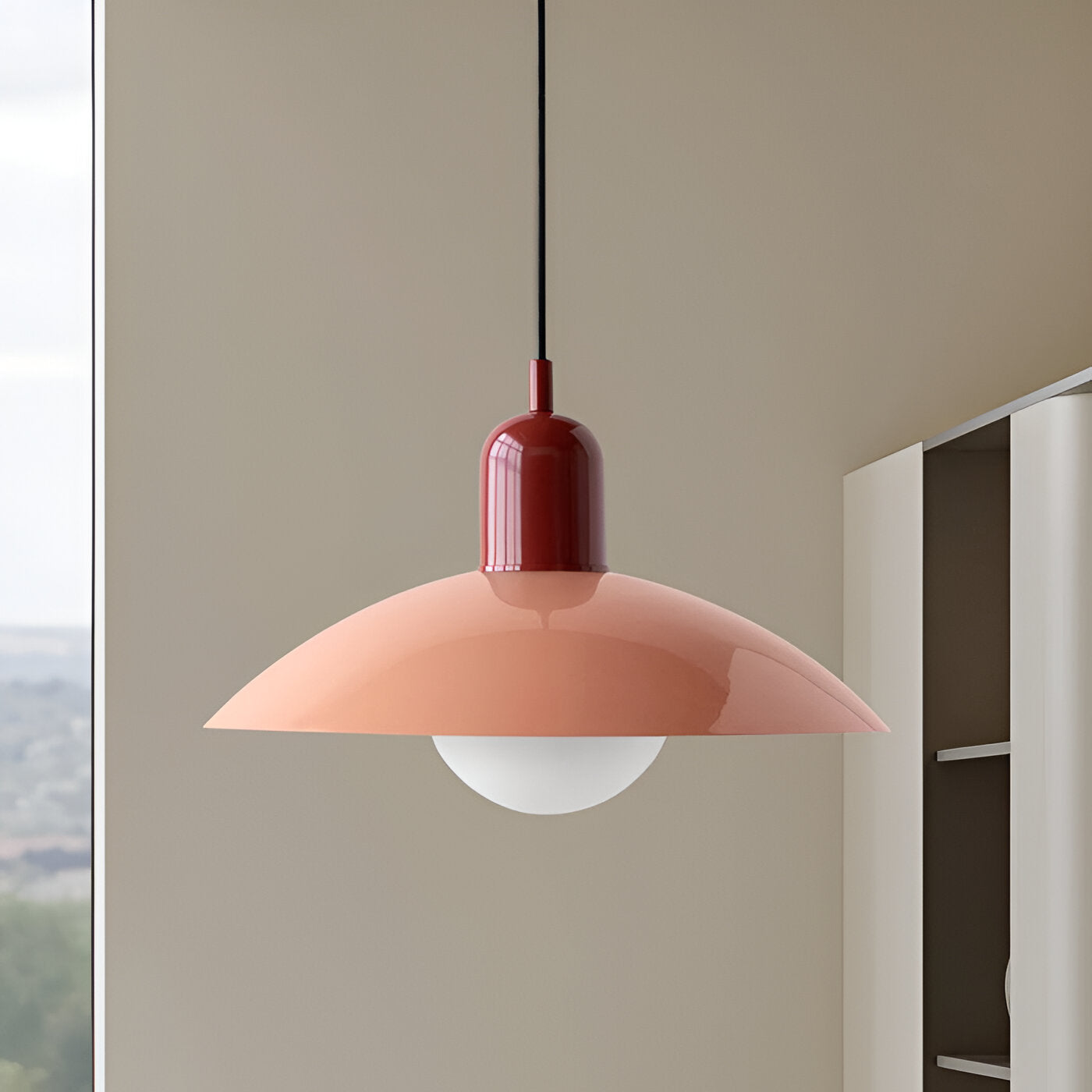 Bauhaus Macaron Pendant Light | Nordic Minimalist, Iron