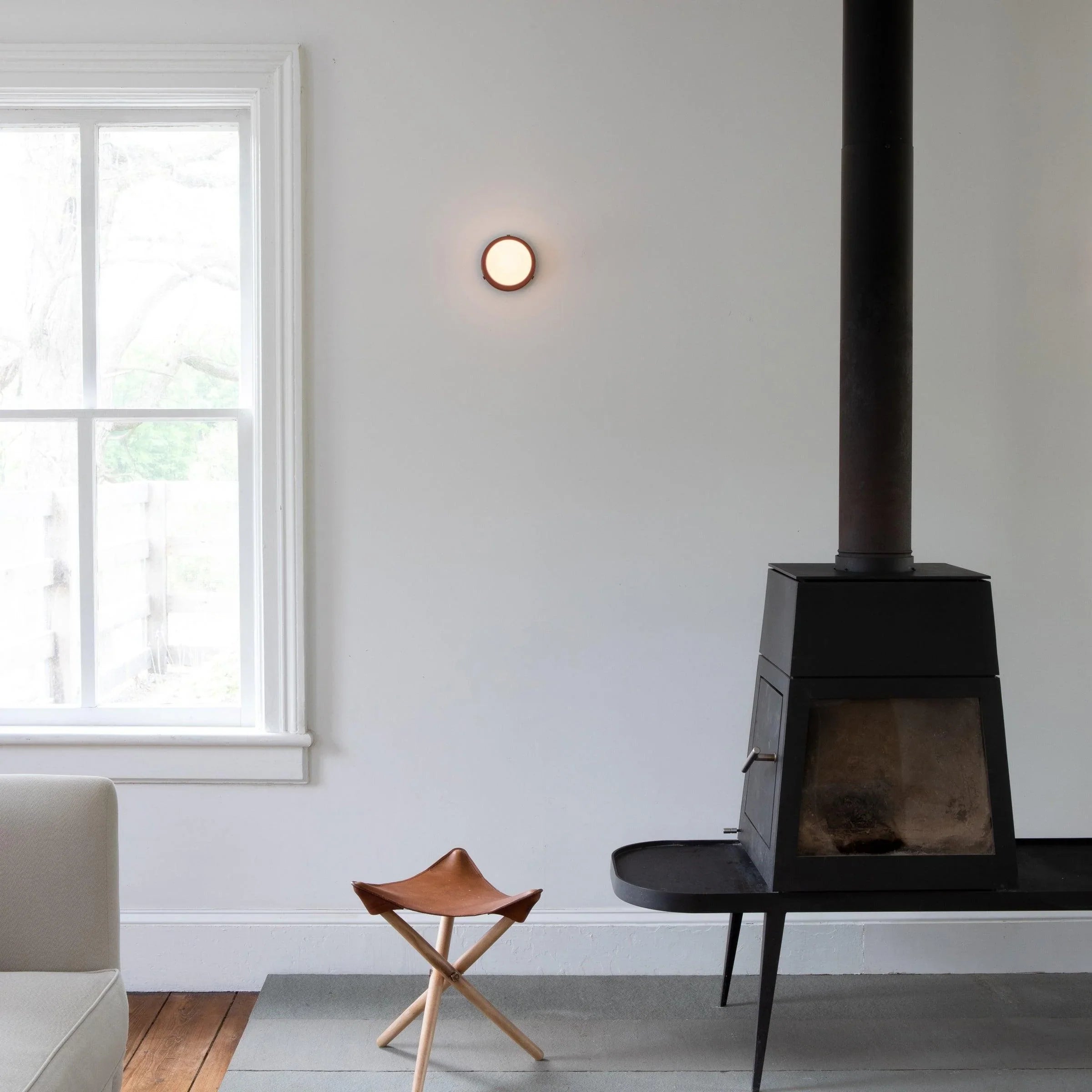 Nordic Round LED Wall Light | Scandinavian Style, G9 Warm Glow