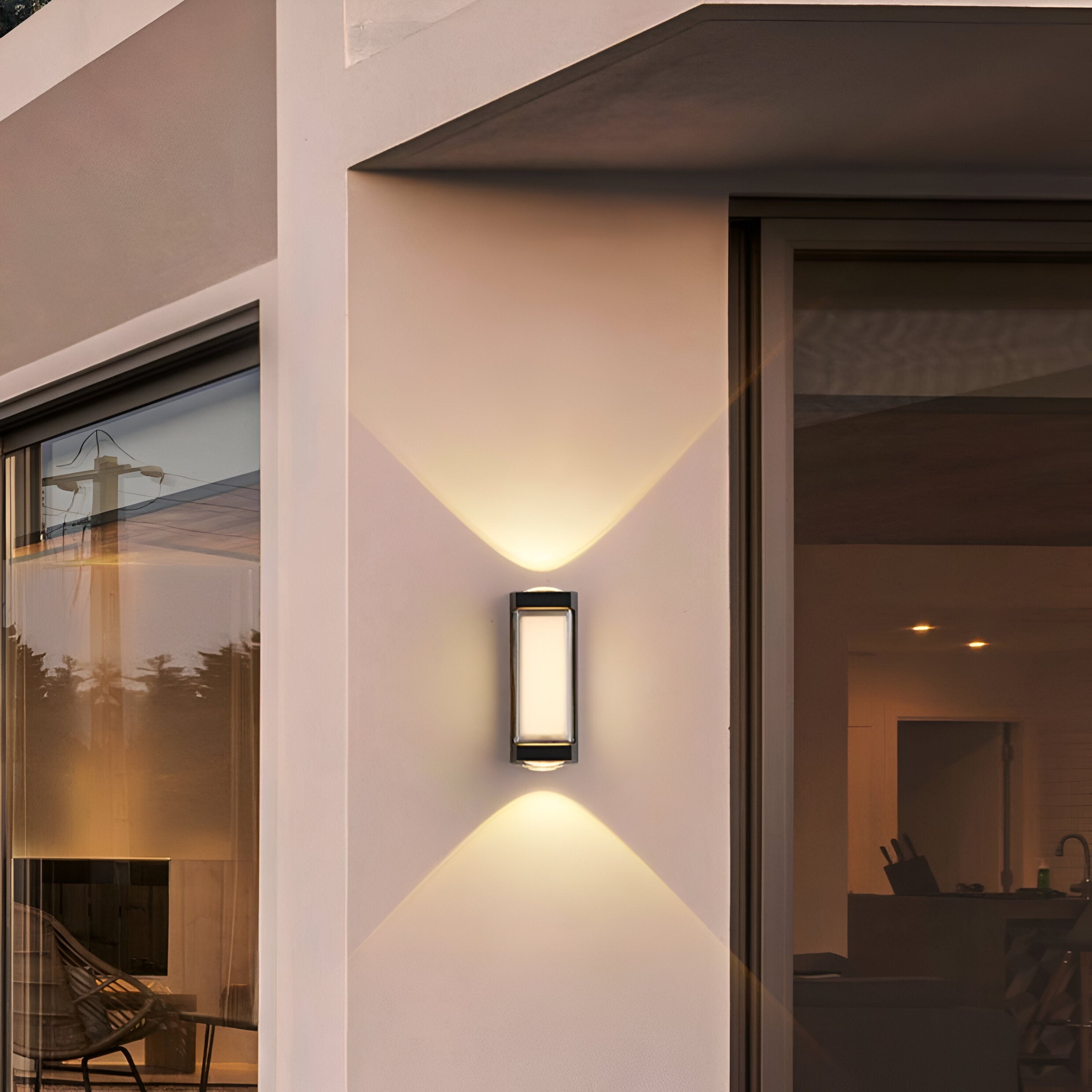 Outdoor Up Down Wall Light | Nordic Minimalist, 3000K Warm White