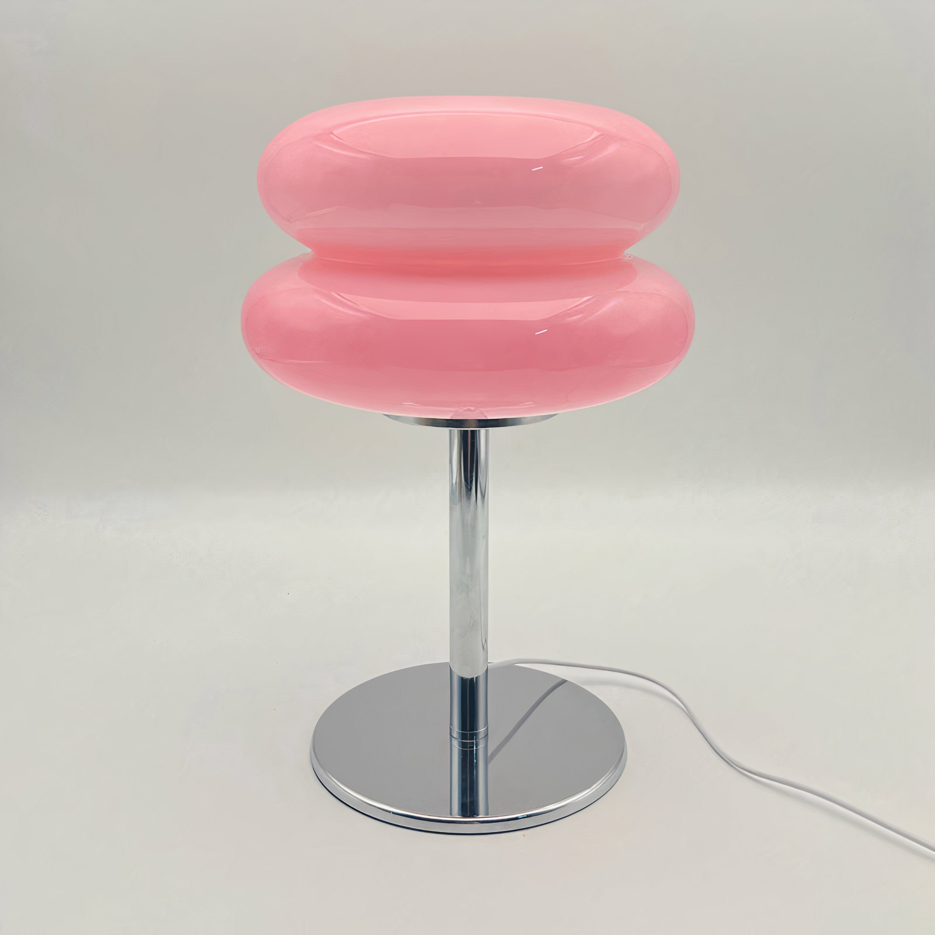Cloud Glass Table Lamp | Retro G9 Design, Chrome Base