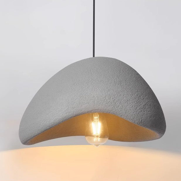 Cloud Burst Japandi Pendant Light | Wabi Sabi, High-Density Polystyrene