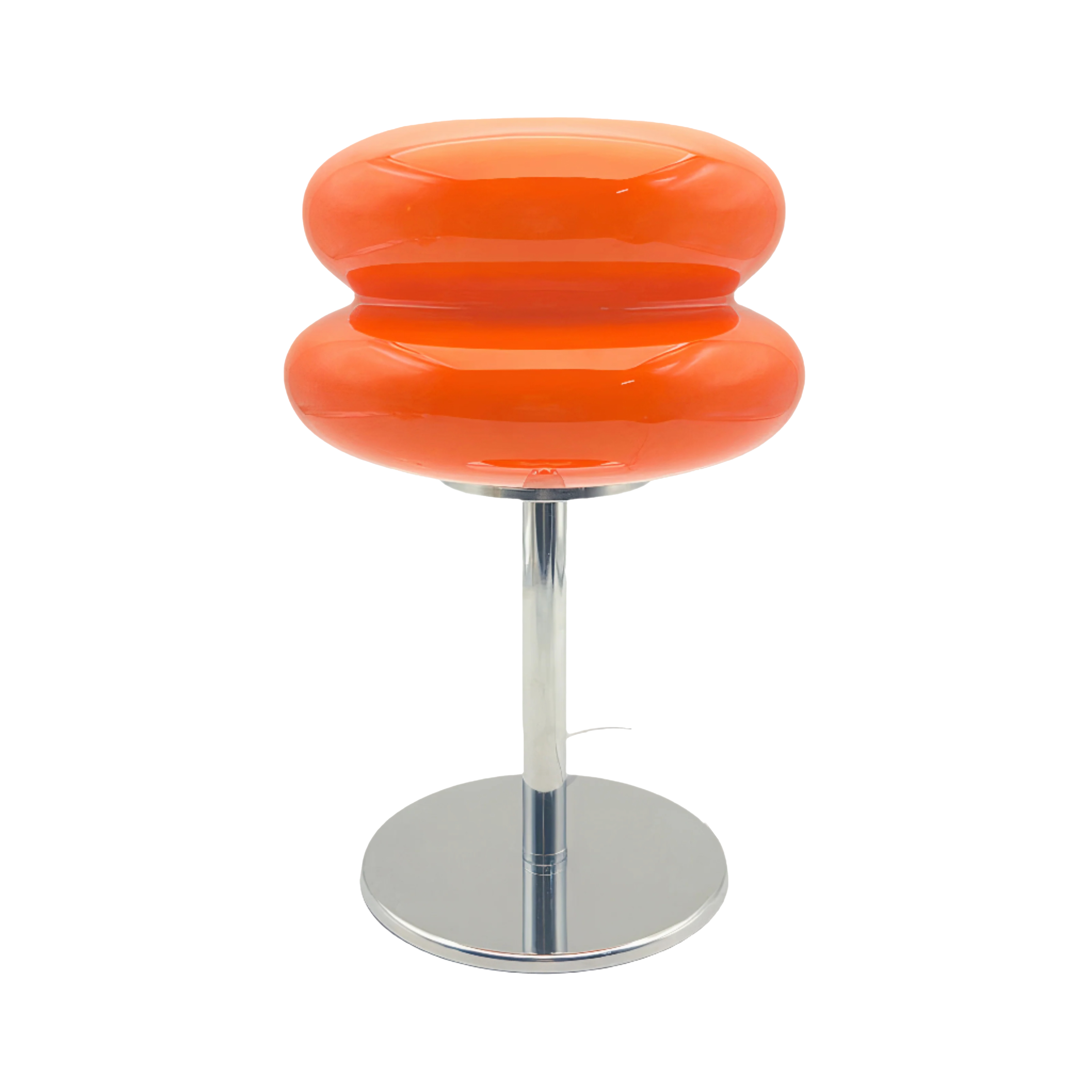 Cloud Glass Table Lamp | Retro G9 Design, Chrome Base