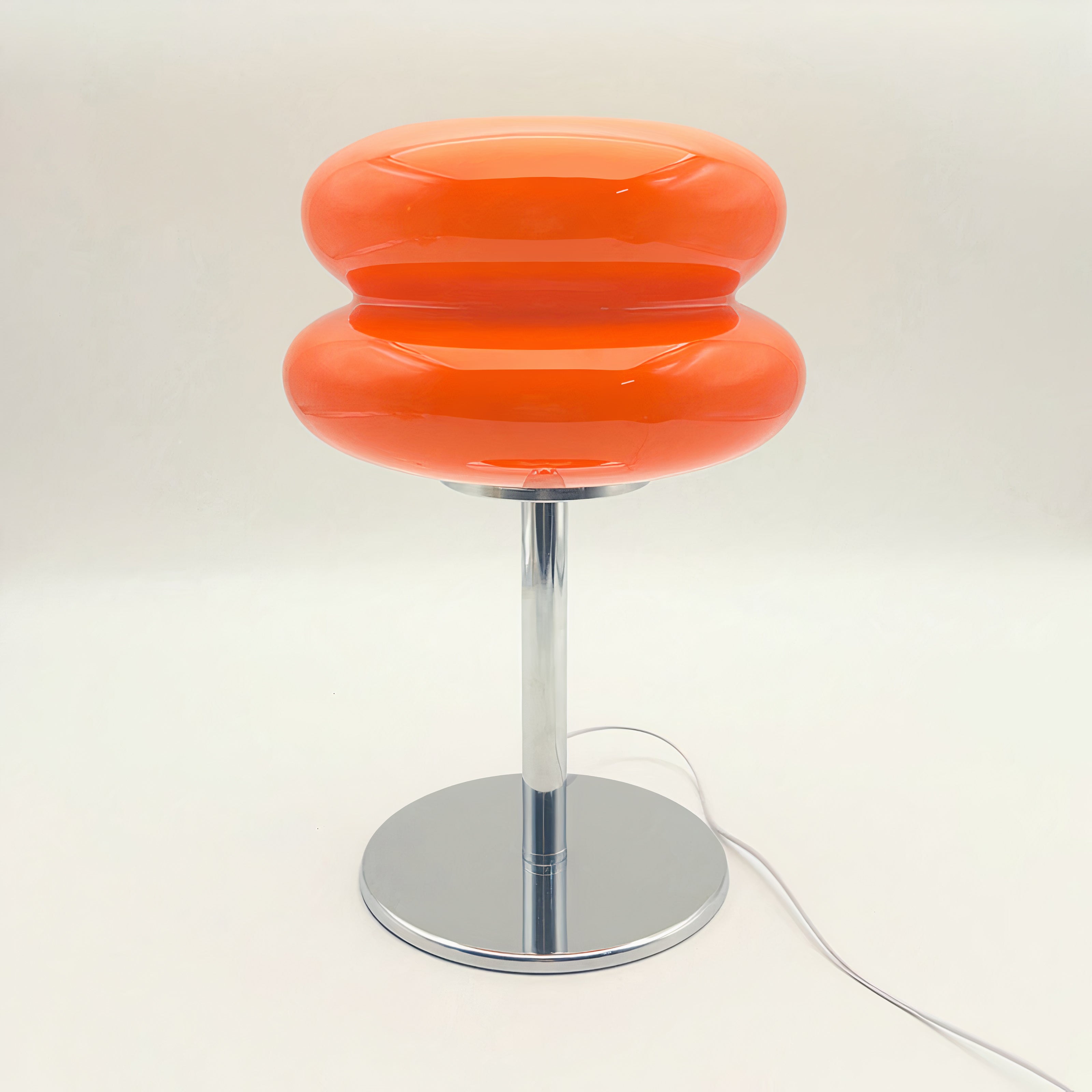 Cloud Glass Table Lamp | Retro G9 Design, Chrome Base