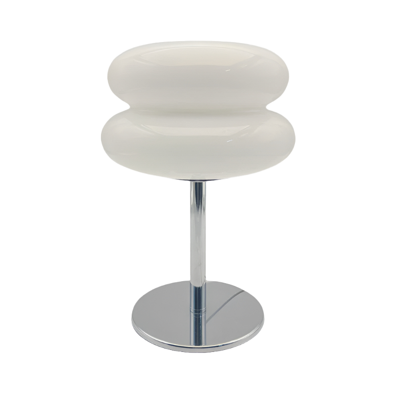 Cloud Glass Table Lamp | Retro G9 Design, Chrome Base