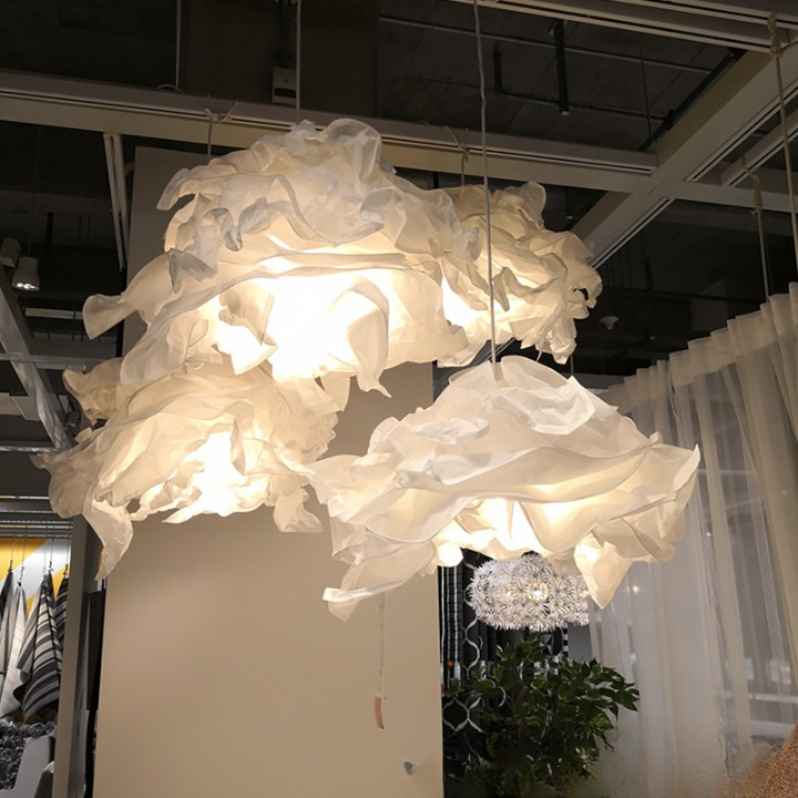Cloud Pendant Light | Nordic Parchment Shade, Japandi Style