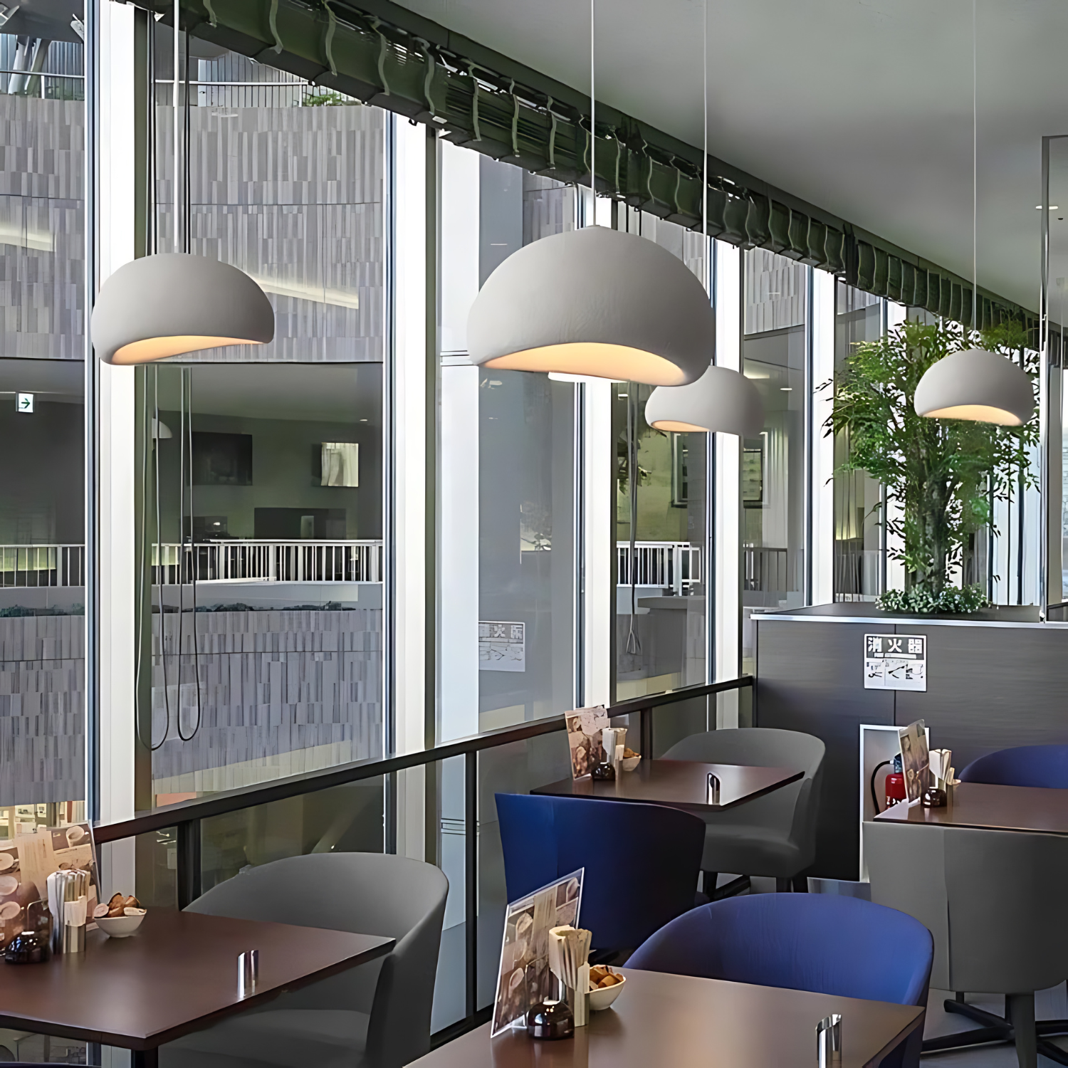 Wabi Sabi Fiberglass Pendant Light | Japandi Style, 7 Sizes