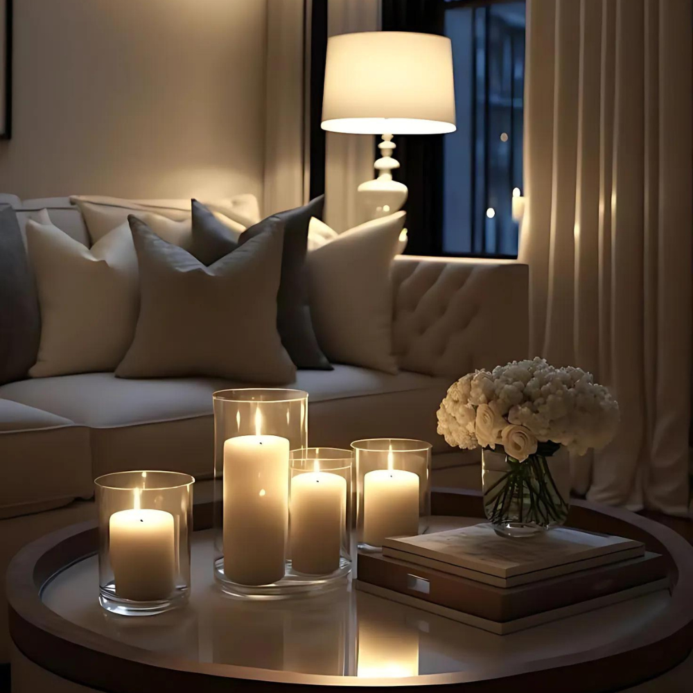 Real Wax LED Candle Set | Set of 3, Flame Effect with Remote