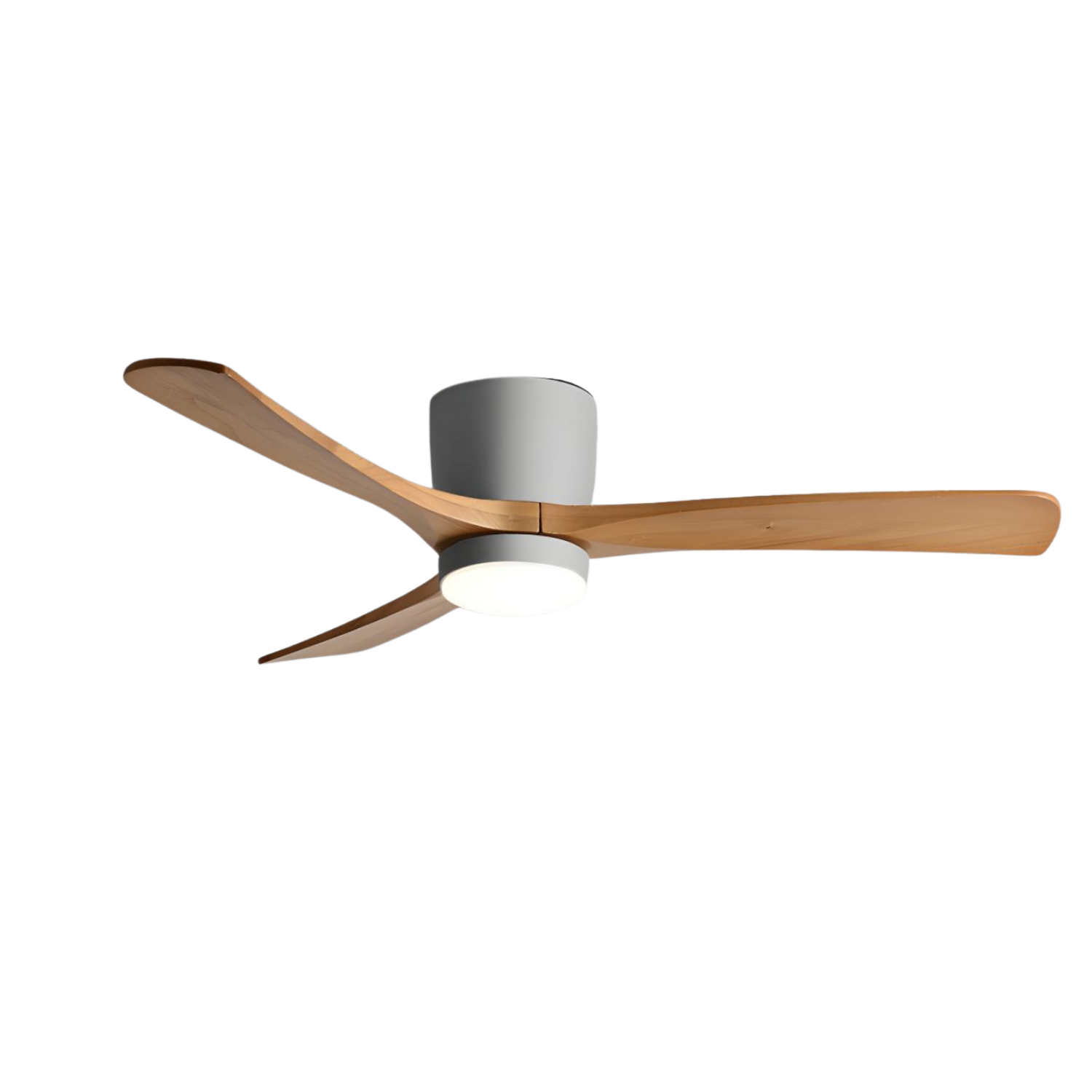 Timber Blade Ceiling Fan with LED Light | DC Motor, 3 Sizes
