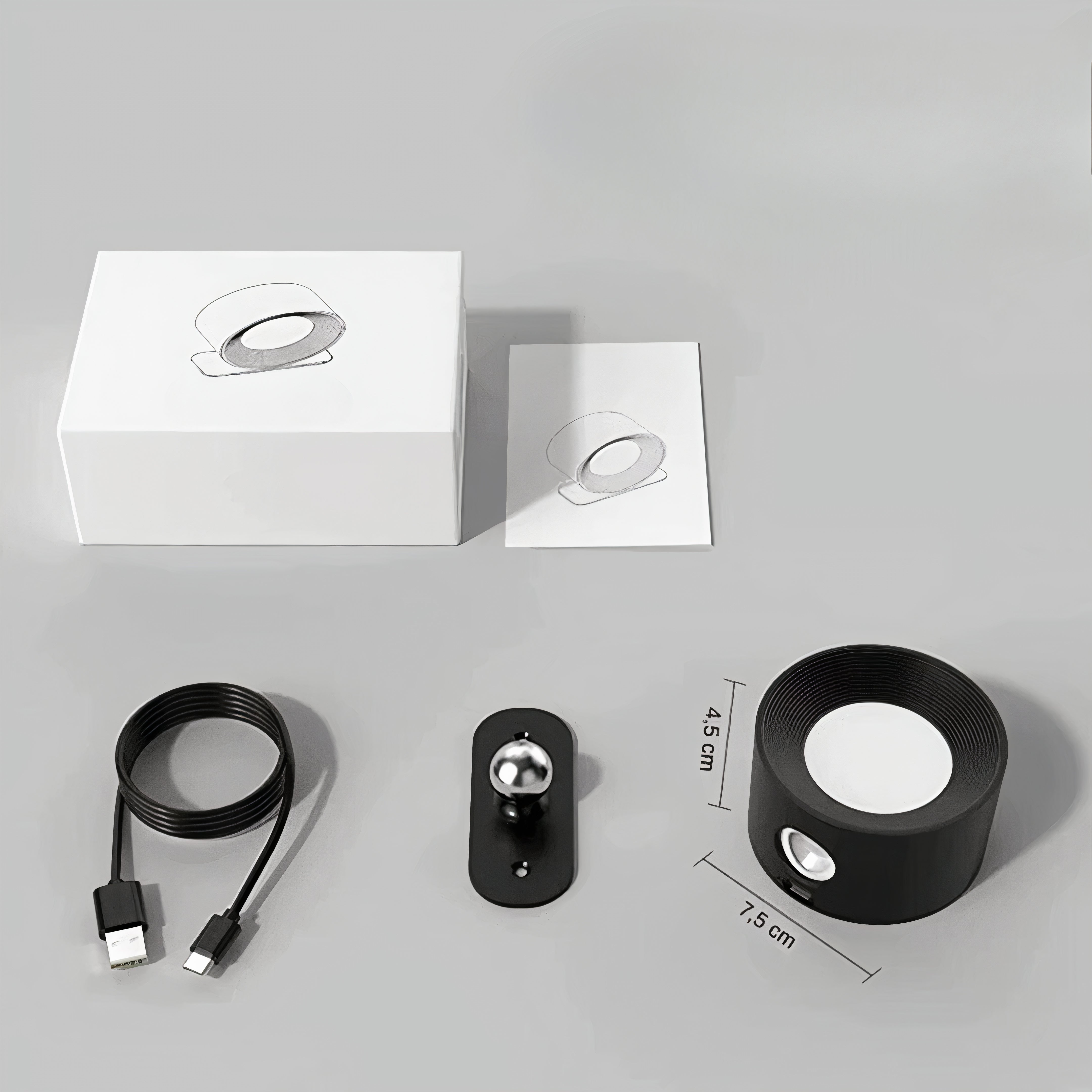 Wireless LED Wall Light | 360° Magnetic, Dimmable, Rechargeable
