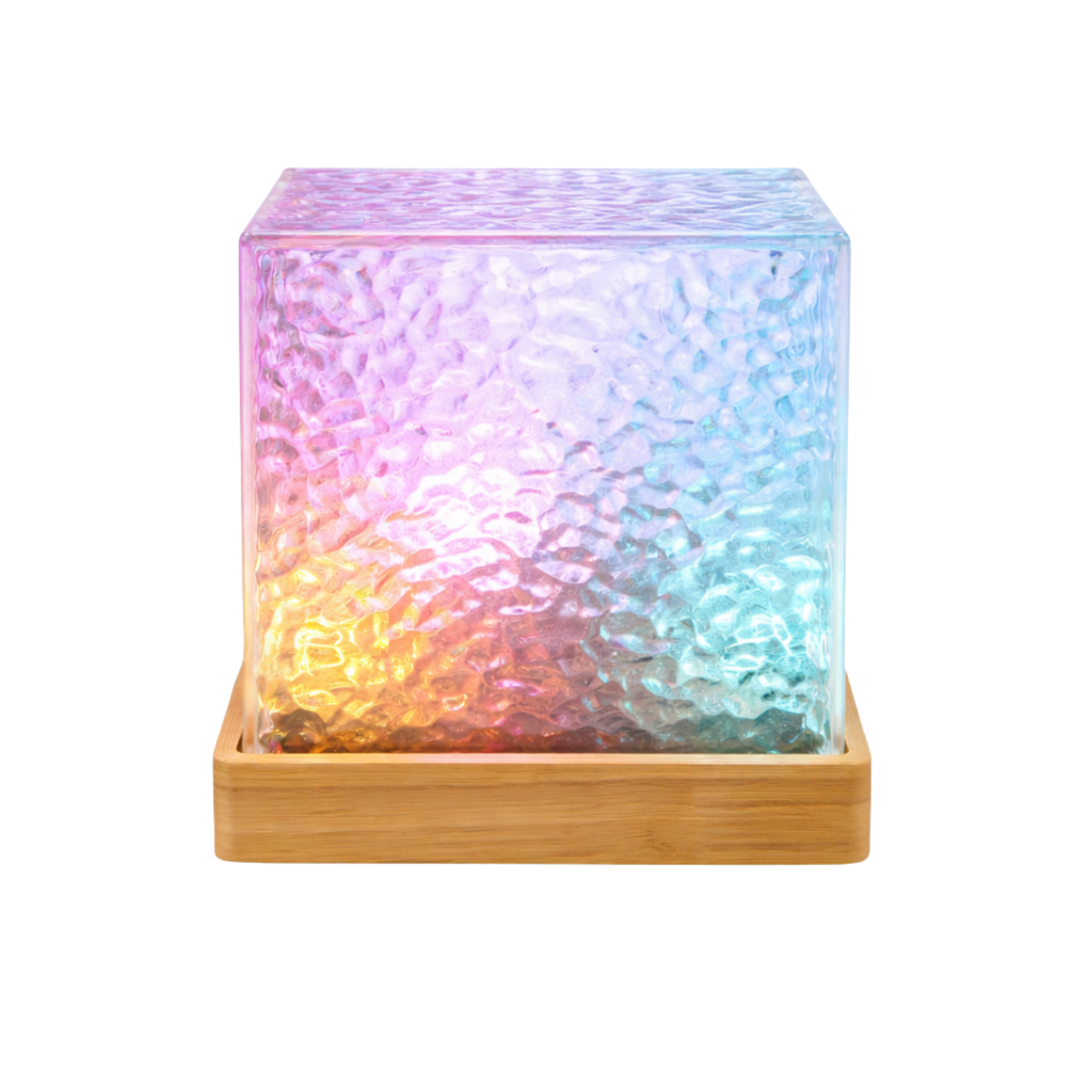 Aurora RGB Mood Lamp | 16-Colour LED, Timber Base