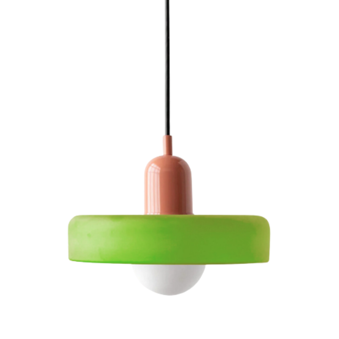 Bauhaus Glass Pendant Light | Leaded Glass, Two Sizes