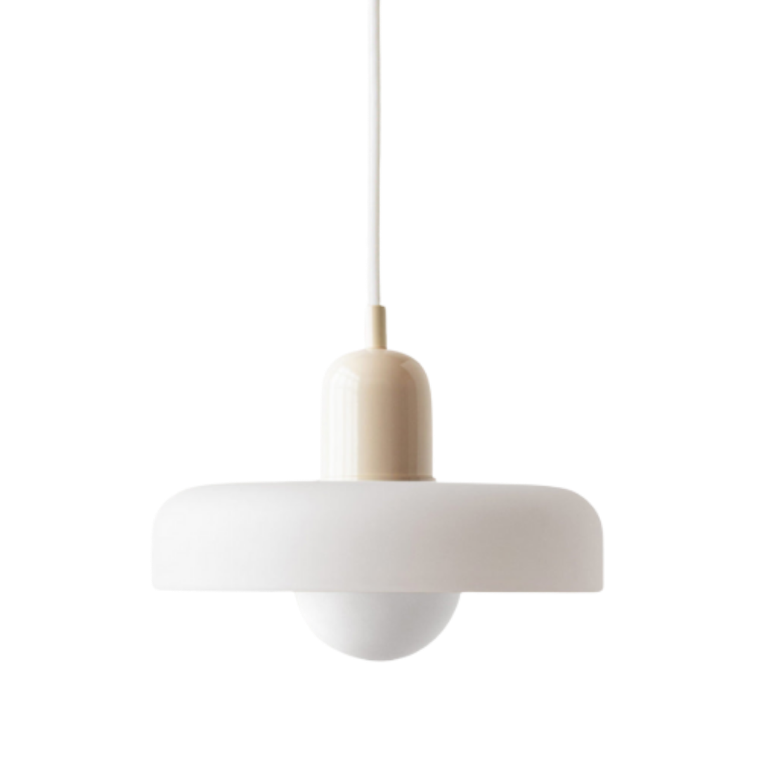 Bauhaus Glass Pendant Light | Leaded Glass, Two Sizes