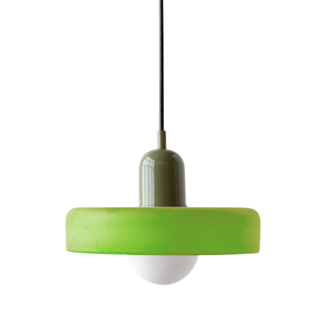 Bauhaus Glass Pendant Light | Leaded Glass, Two Sizes