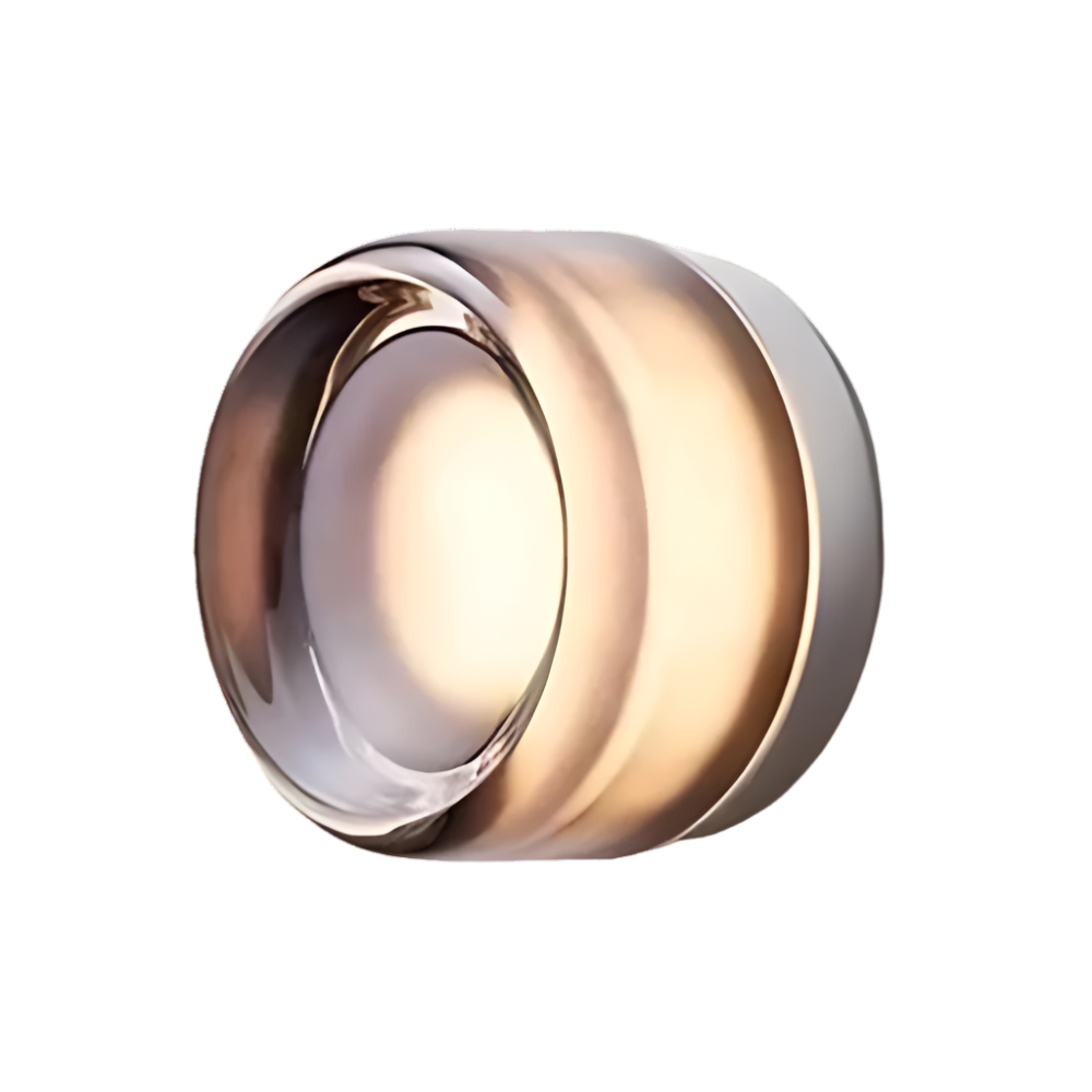 Dimple Glass Wall Sconce | Dusk-to-Dawn Sensor, 3000K Warm White
