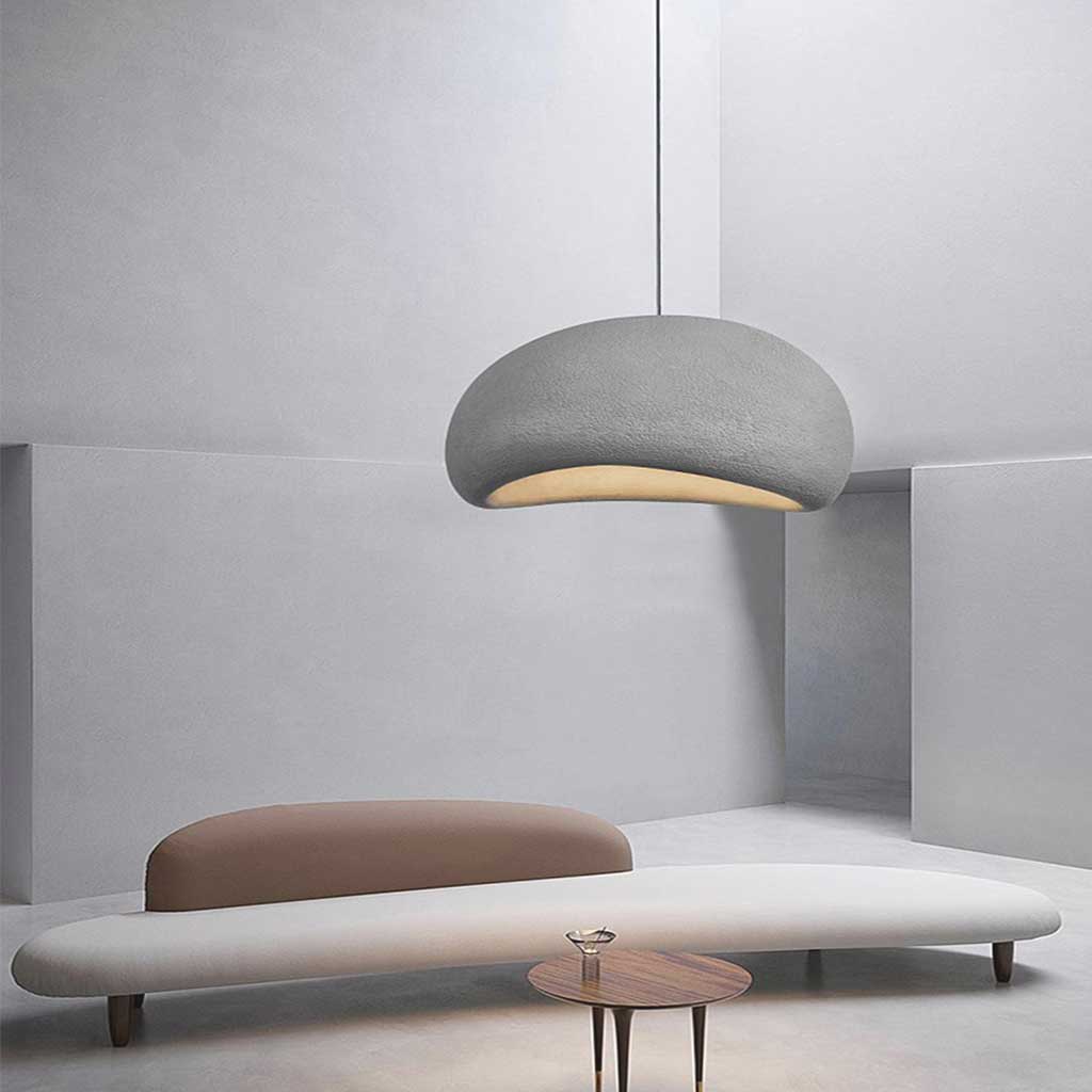 Wabi Sabi Fiberglass Pendant Light | Japandi Style, 7 Sizes