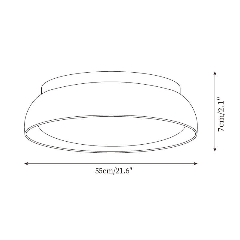 Travertine and Wood Ceiling Light | Japandi Style, 3000K Warm White