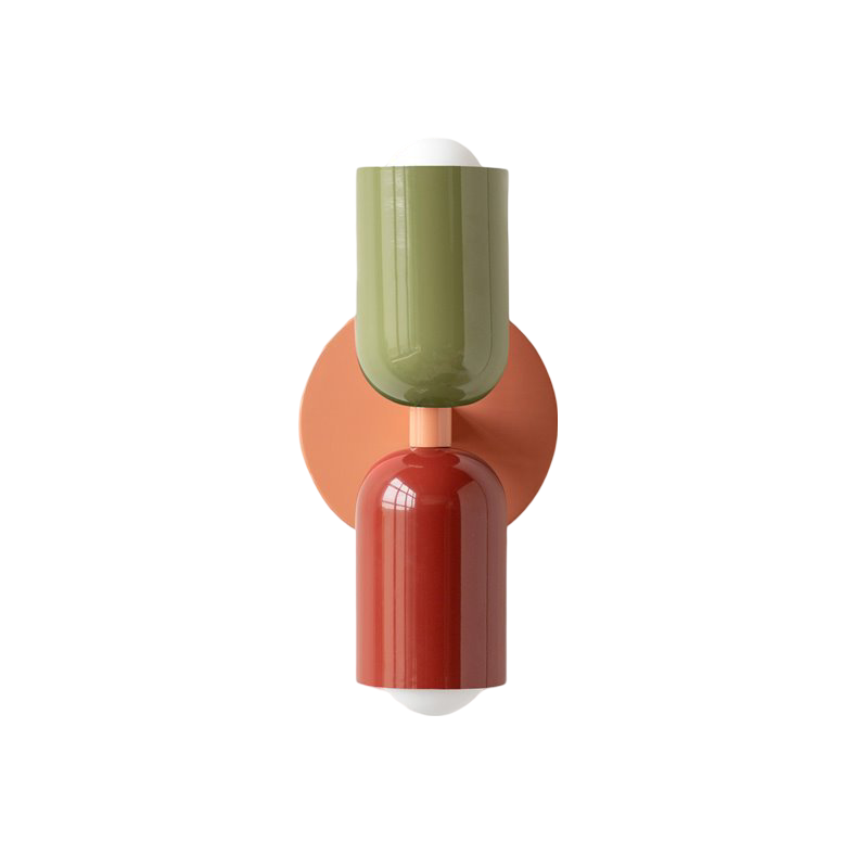 Double Head Iron Wall Sconce | Nordic Style, Up-Down Light