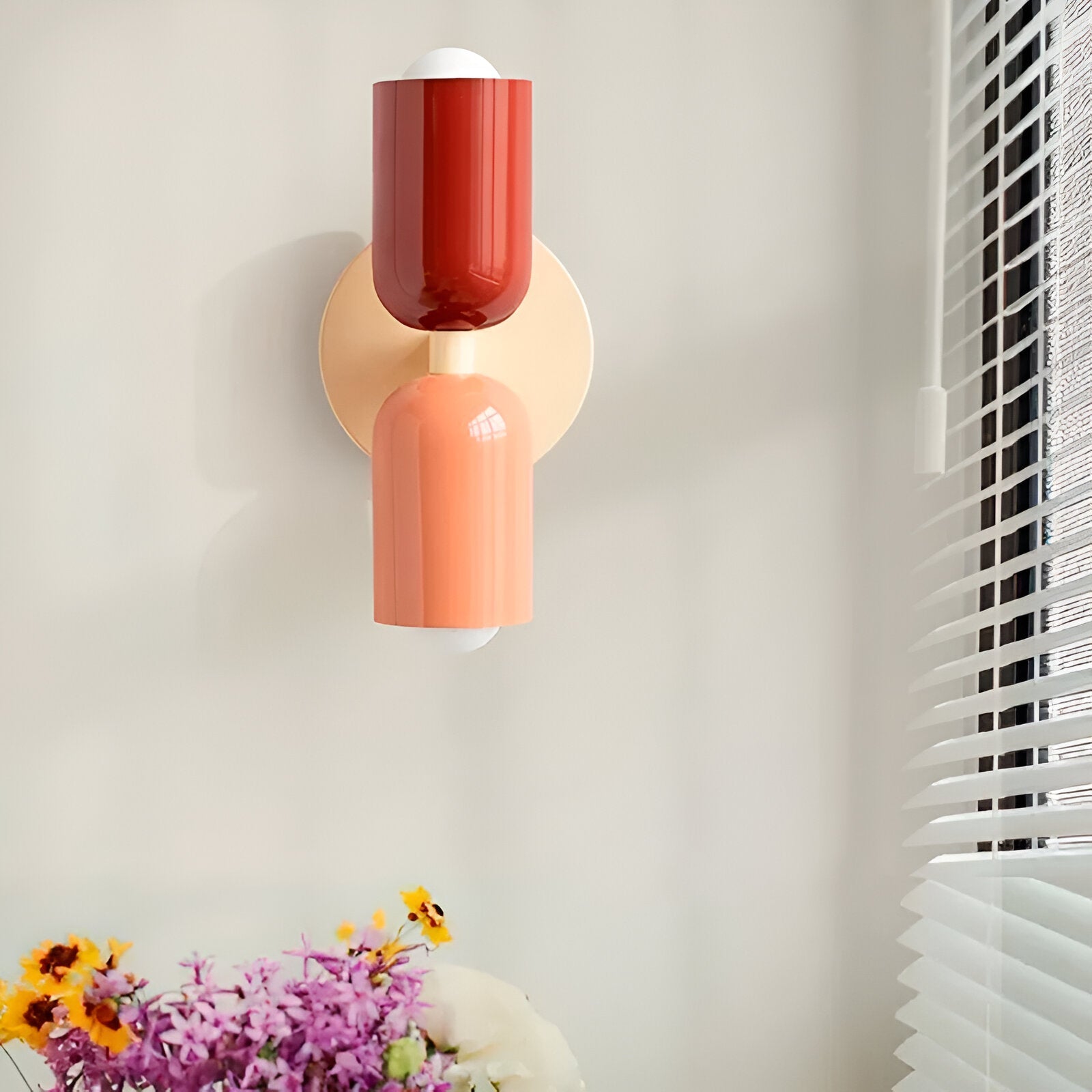 Double Head Iron Wall Sconce | Nordic Style, Up-Down Light