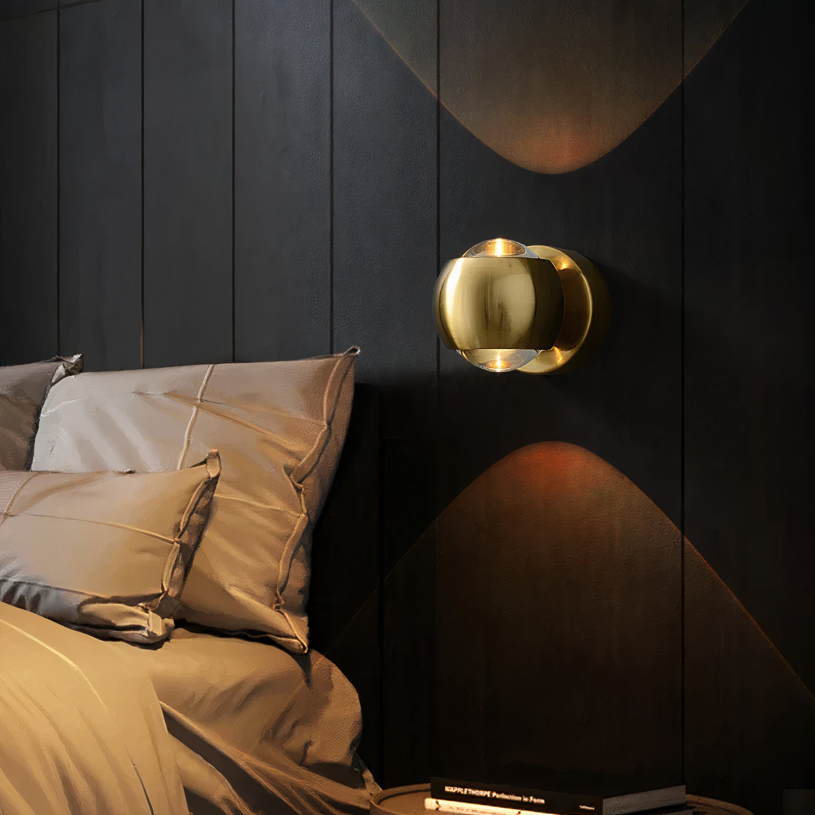 Rotating LED Wall Sconce | Up Down Light, Metal and Glass G9