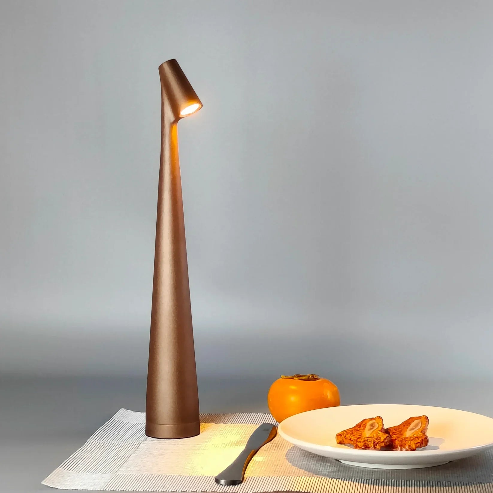 Wireless LED Table Lamp | Scandinavian Wood Design, Dimmable