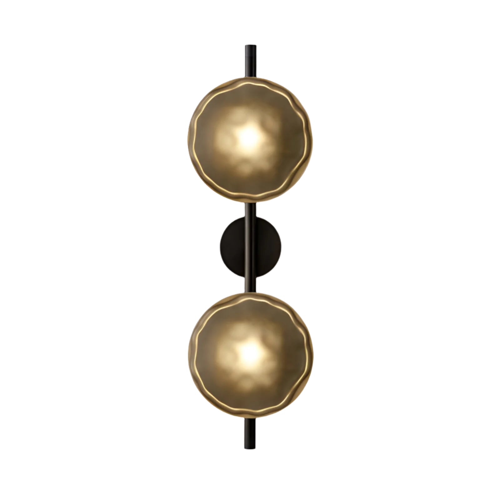 Nordic Round Glass Wall Sconce | Rippled Mouth-Blown Glass